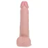 RealRock - dildo med sugekop og stødbevægelse - naturfarve 20,5cm