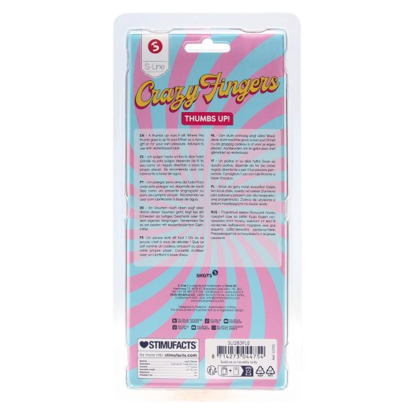 S-Line - dildo med tommelfingerform - natur