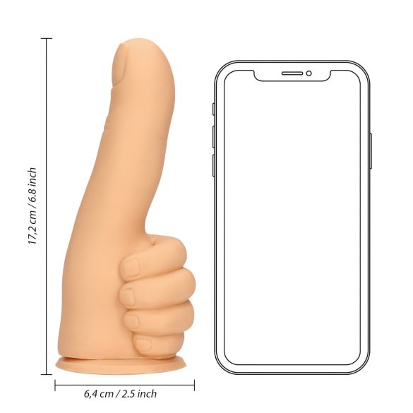 S-Line - dildo med tommelfingerform - natur