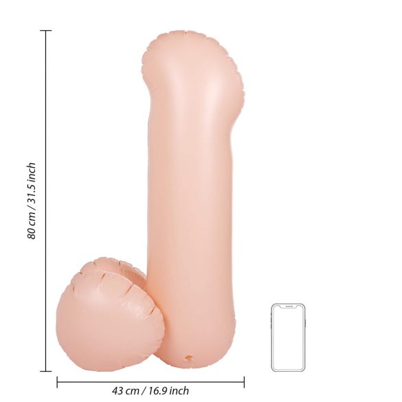 Blow Me Up - oppustelig penis ballon - 80cm