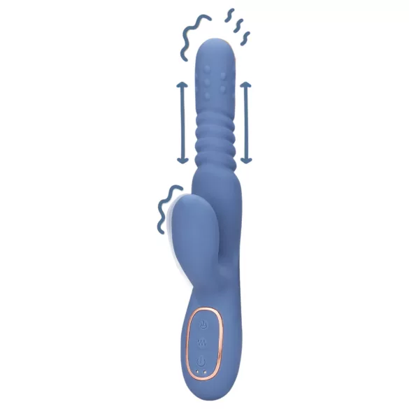 Loveline - varmende stødvibrator (blå)