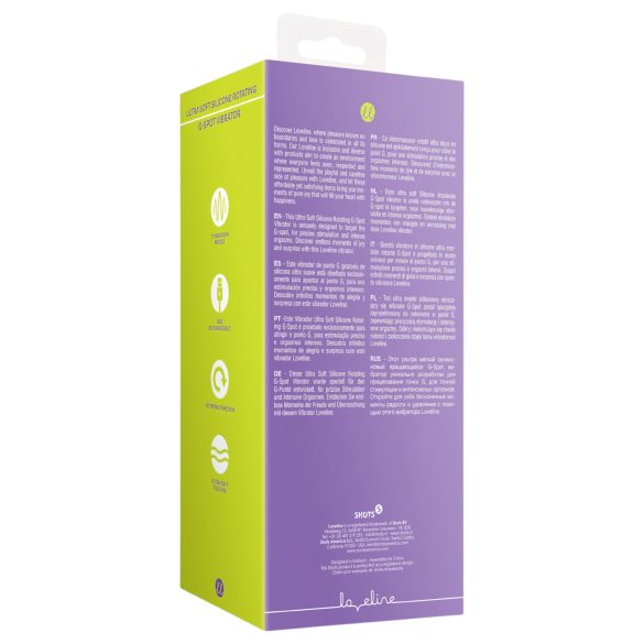 Loveline - roterende vibrator - genopladelig - pink