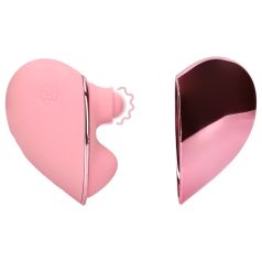   Loveline Tapping Heart - klitorisvibrator - genopladelig - pink
