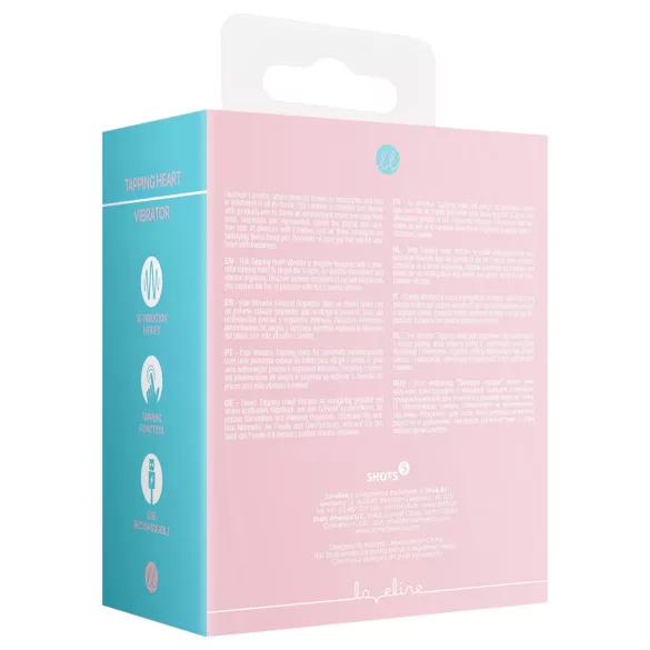 Loveline Tapping Heart - klitorisvibrator - genopladelig - pink