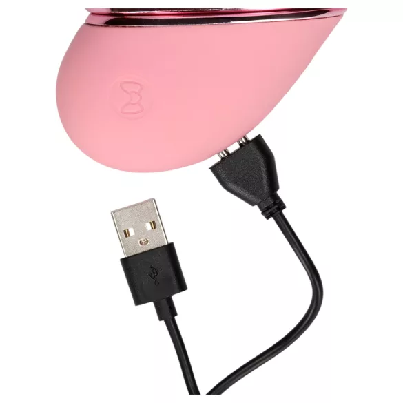 Loveline Tapping Heart - klitorisvibrator - genopladelig - pink