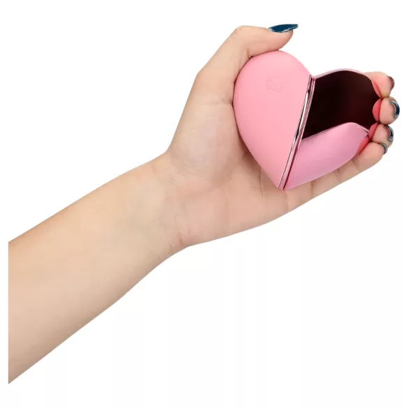 Loveline Tapping Heart - klitorisvibrator - genopladelig - pink