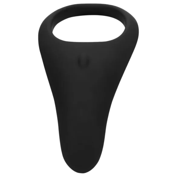 Loveline - opladelig vibrator penisring med lang ring og pung - sort
