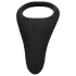 Loveline - opladelig vibrator penisring med lang ring og pung - sort