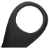 Loveline - opladelig vibrator penisring med lang ring og pung - sort