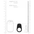 Loveline - opladelig penisring med vibration - sort