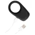 Loveline - opladelig penisring med vibration - sort