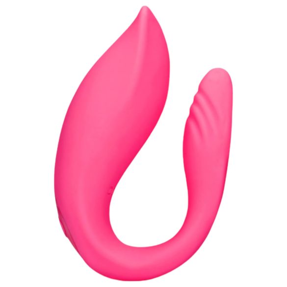 Loveline - parvibrator med fjernbetjening og genopladelig - pink
