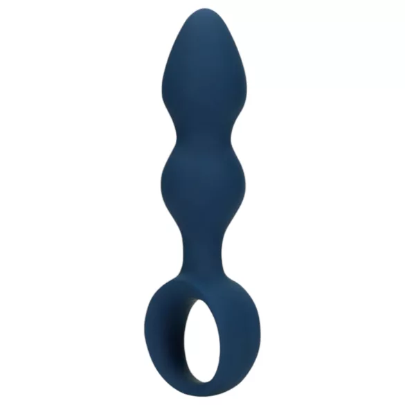 Loveline - analplug med fingergrip - lille - blå