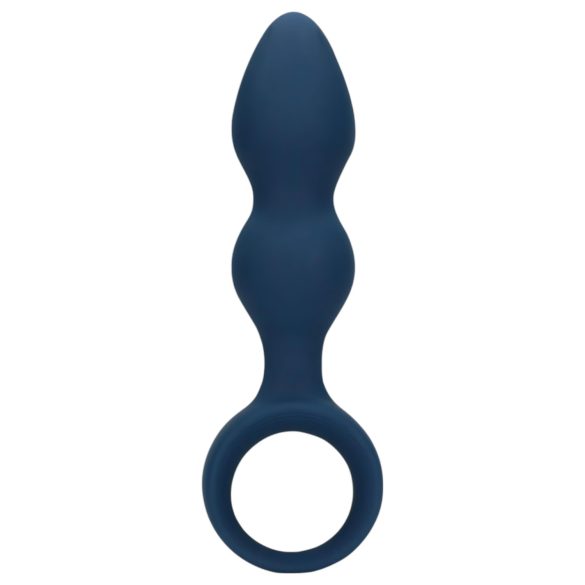 Loveline - ringet anal plug - stor (blå)