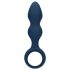 Loveline - ringet anal plug - stor (blå)