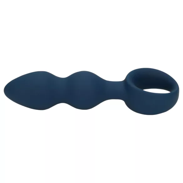 Loveline - analprop med ring - stor - blå