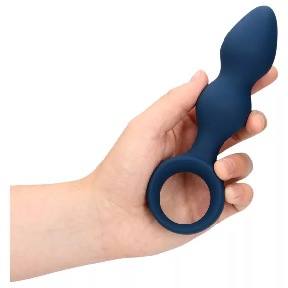 Loveline - analprop med ring - stor - blå