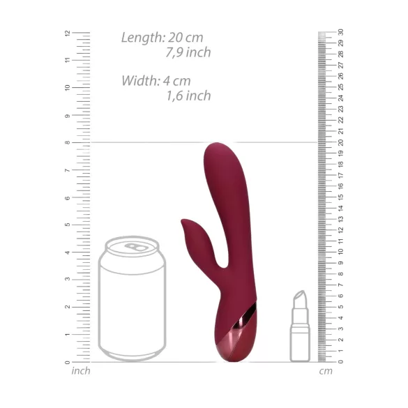 Loveline - klitorisvibrator med arm - genopladelig - rød
