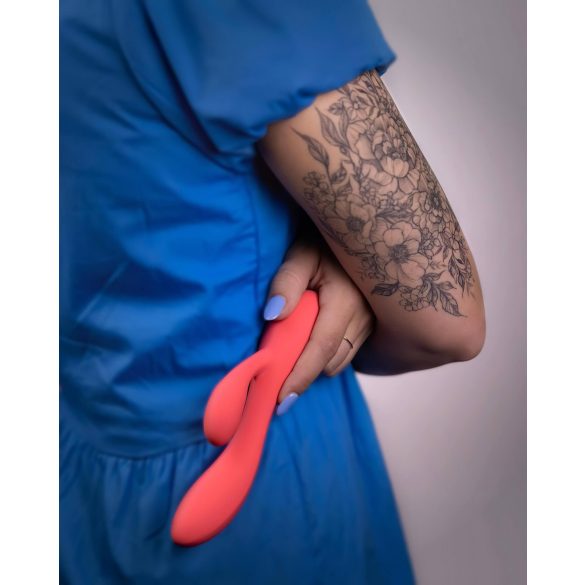 Loveline - rabbit vibrator - genopladelig vandtæt - pink