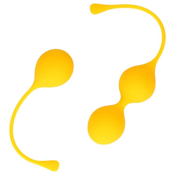 Loveline - silikone geishakuglesæt - 2 dele (gul)