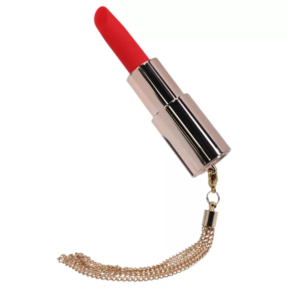 Loveline Candy - læbestiftvibrator med 4 vedhæng (lyserød)