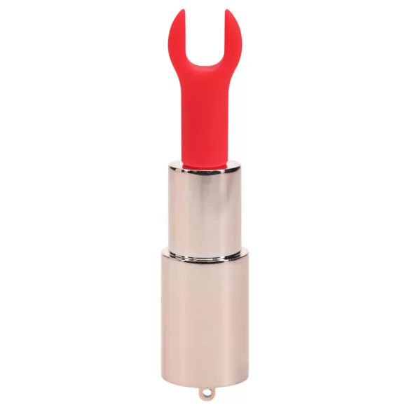 Loveline Candy - læbestiftvibrator med 4 vedhæng (lyserød)