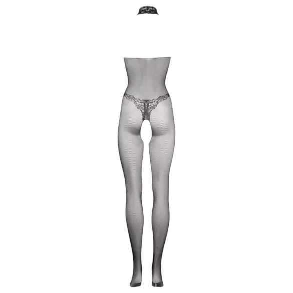 Le Désir - blonde net catsuit (sort) - S-XL