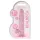 RealRock - realistisk dildo - pink gennemsigtig - 17cm