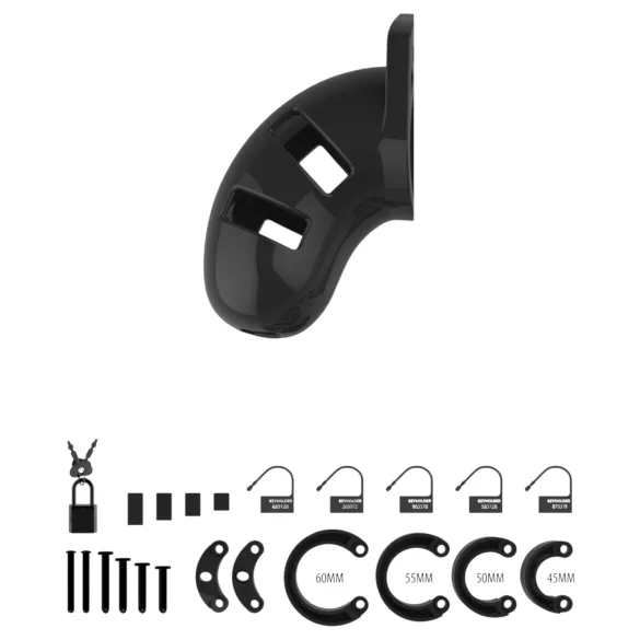 ManCage - Model 13 penisbur (sort) - 6,5 cm