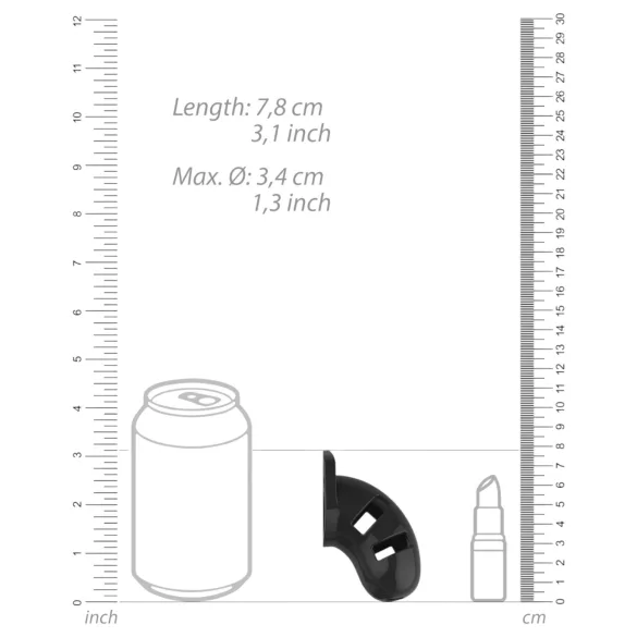 ManCage - Model 13 penisbur (sort) - 6,5 cm