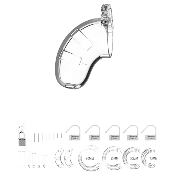 ManCage - Model 13 penisbur (gennemsigtig) - 6,5 cm