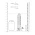 RealRock - realistisk dildo - gennemsigtig - 17cm