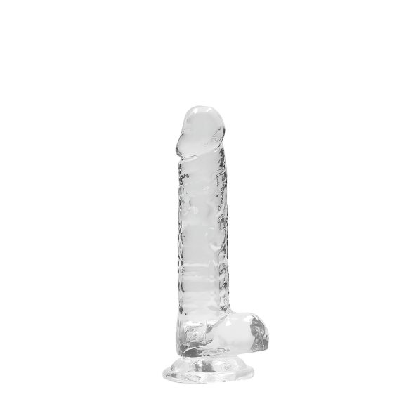 RealRock - realistisk dildo - gennemsigtig - 17cm