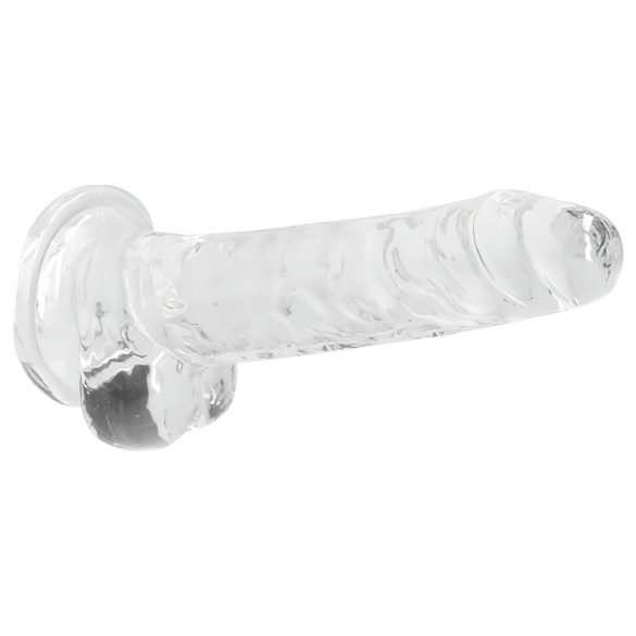 RealRock - realistisk dildo - gennemsigtig - 17cm