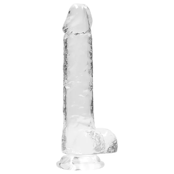 RealRock - realistisk dildo - gennemsigtig - 19cm