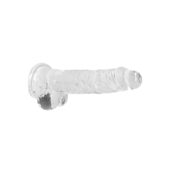 RealRock - realistisk dildo - gennemsigtig - 19cm