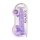 REALROCK - gennemsigtig realistisk dildo - lilla (22 cm)