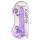 RealRock - realistisk dildo - gennemsigtig lilla 22cm