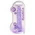 RealRock - realistisk dildo - gennemsigtig lilla 22cm