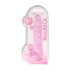 RealRock - realistisk dildo - pink gennemsigtig - 22cm