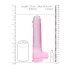 RealRock - realistisk dildo - pink gennemsigtig - 22cm