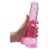 RealRock - realistisk dildo - pink gennemsigtig - 22cm