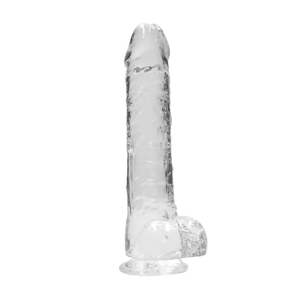 RealRock - realistisk dildo - gennemsigtig - 22cm