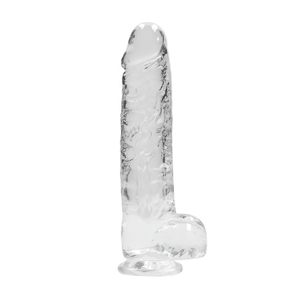 RealRock - realistisk dildo - gennemsigtig - 22cm
