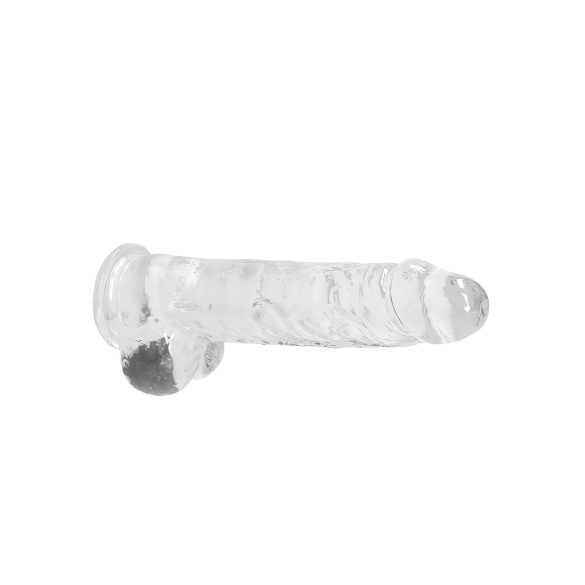 RealRock - realistisk dildo - gennemsigtig - 22cm