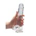 REALROCK - gennemsigtig og naturtro dildo - gennemsigtig (22cm)