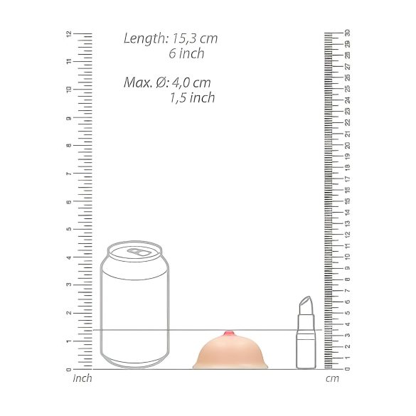 Titty - brystformet sæbe - naturfarvet 95g