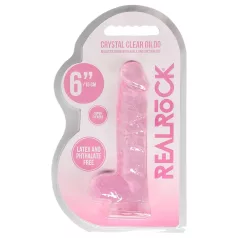RealRock - dildo realistisk - pink - 15cm