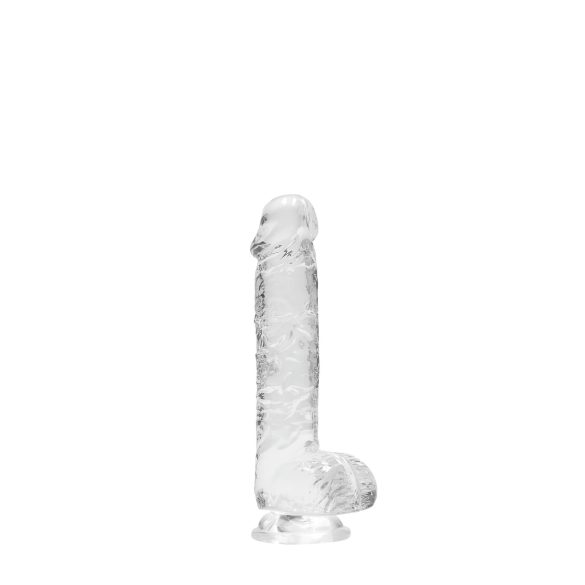RealRock - realistisk dildo - gennemsigtig - 15cm