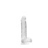 RealRock - realistisk dildo - gennemsigtig - 15cm